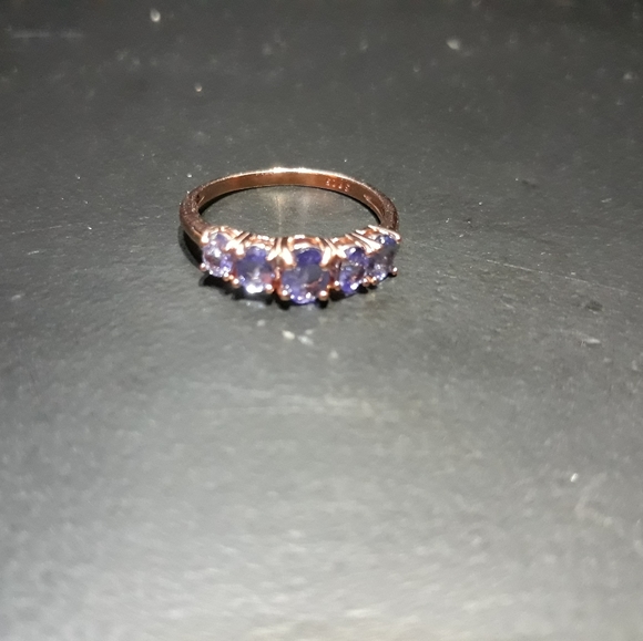 OOAK Jewelry - Natural Tanzanite 5 Stone Ring